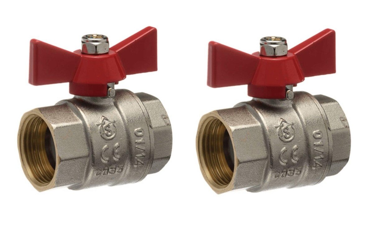 Кран шаровый в/в бабочка 1/2"