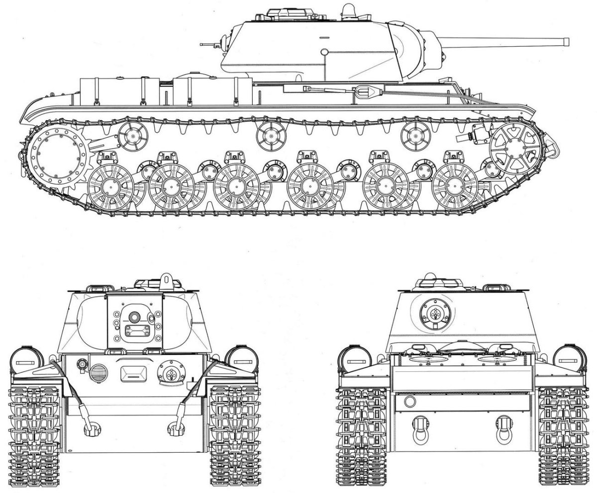 Чертежи танка кв 6