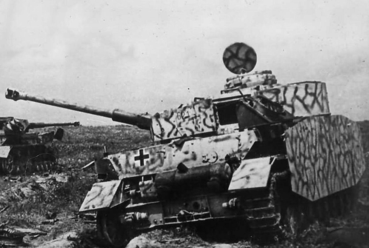 Немецкий танк тигр Курская битва
