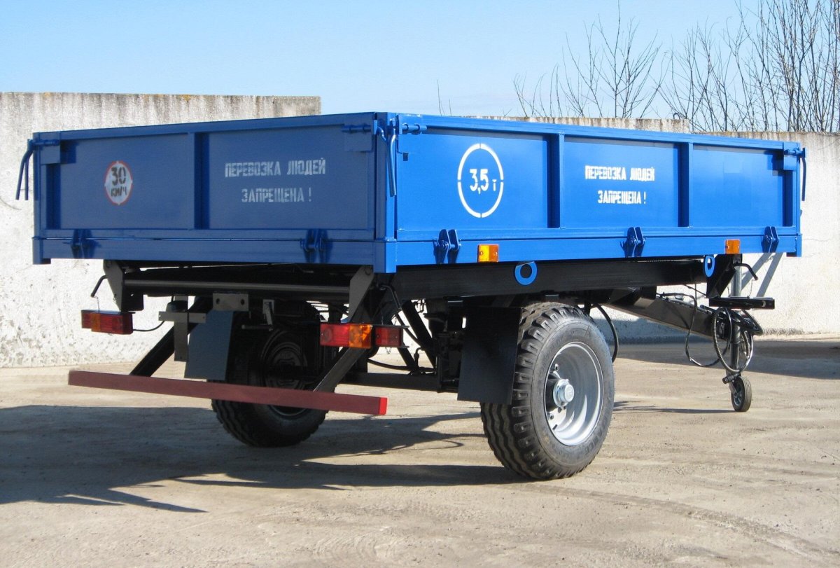 Полуприцеп тракторный самосвальный 1птс-2