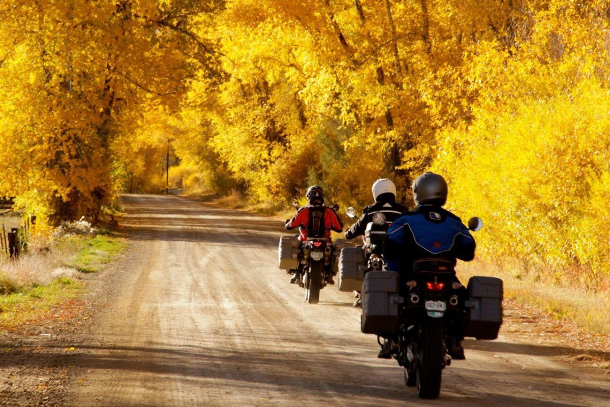 Мотоцикл осень