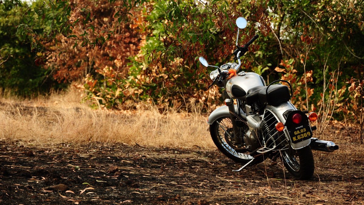 Мотоцикл на фоне природы