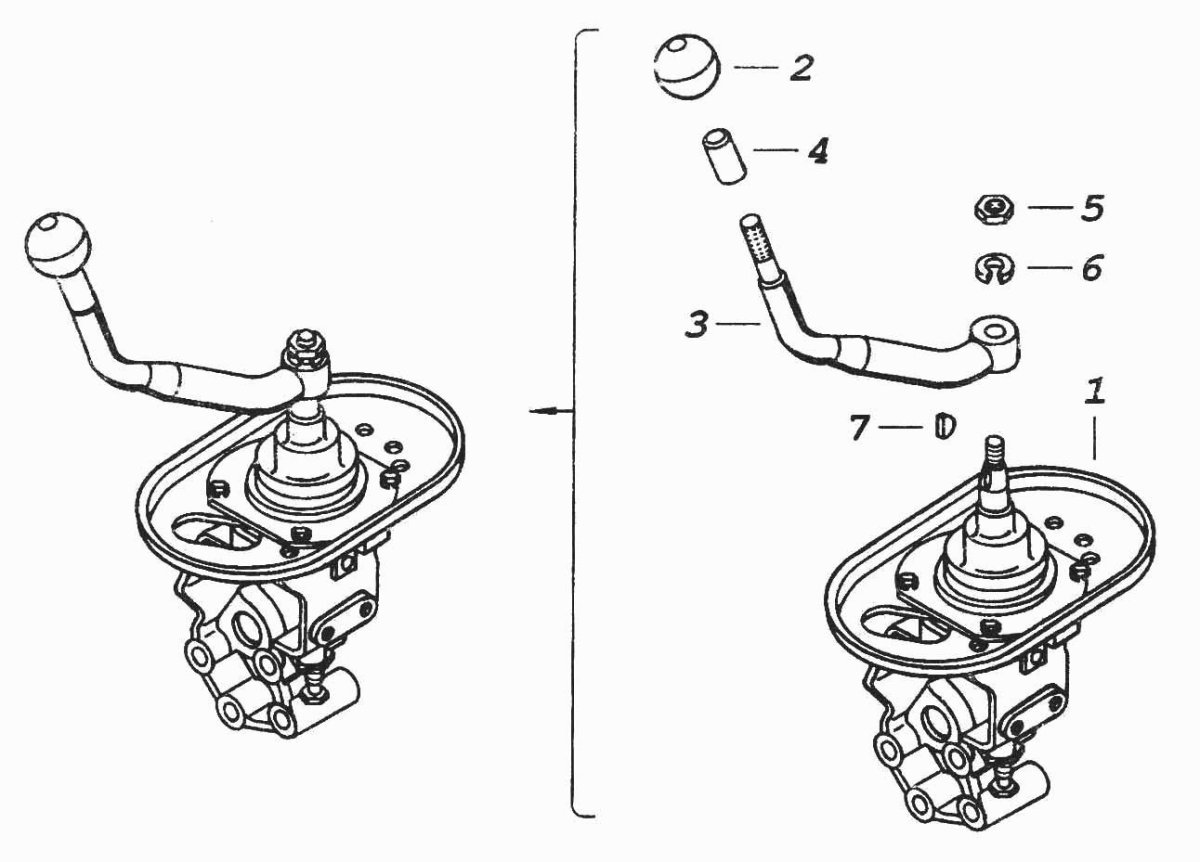Рычаг переключения КПП КАМАЗ 4310