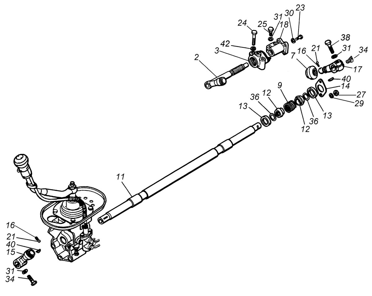 Ремкомплект кулисы КПП 154 евро КАМАЗ