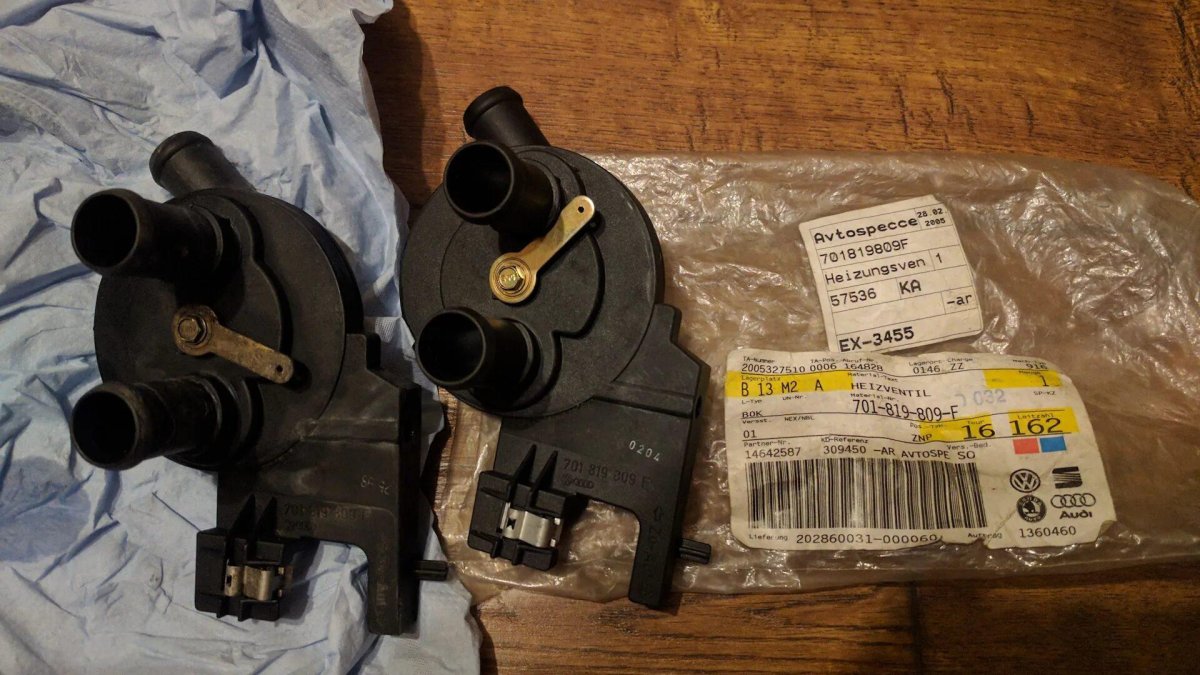 VW t4 кран отопителя