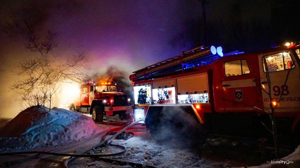 Пожарная Мамашина ночью