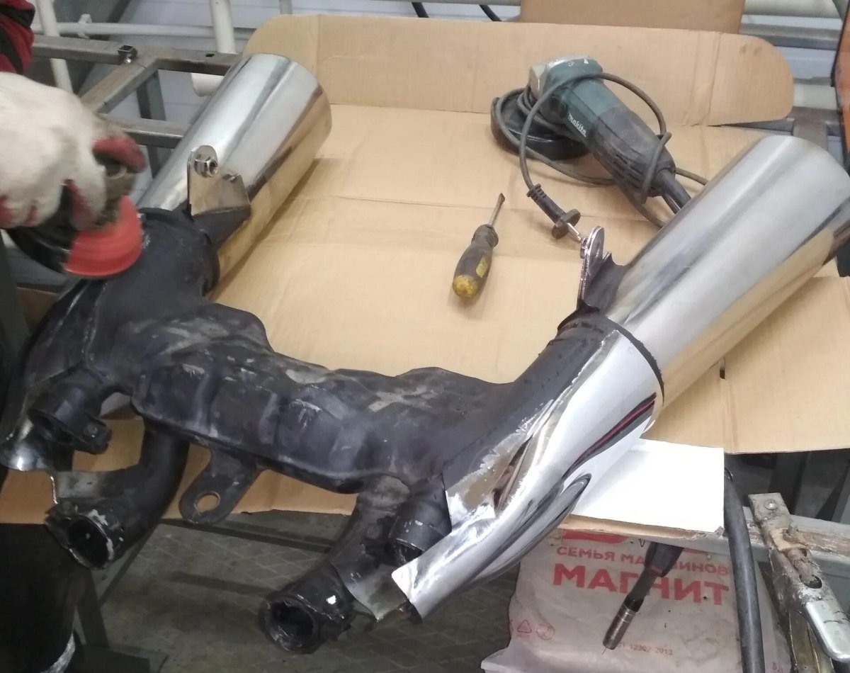 Глушитель Yamaha v-Max 1200