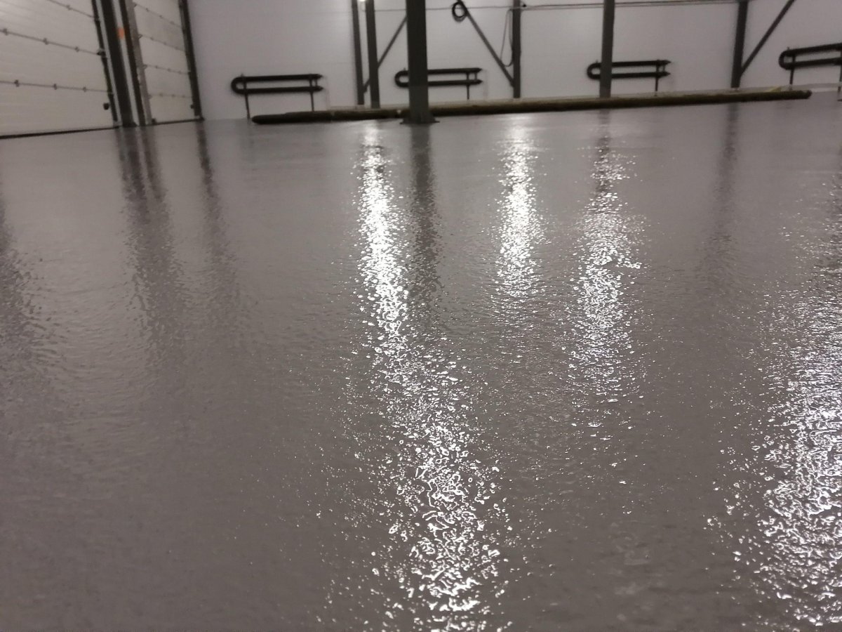 Наливной эпоксидный пол терраццо