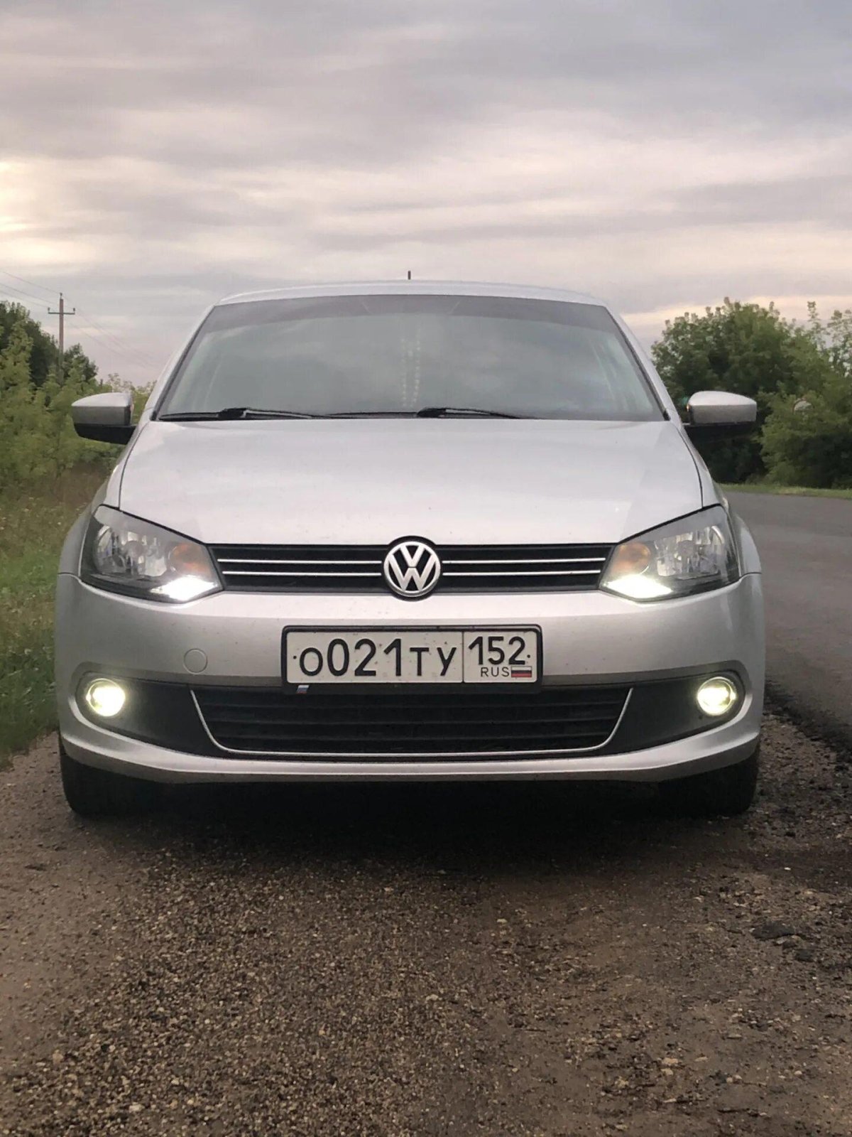 Led ПТФ VW Polo sedan