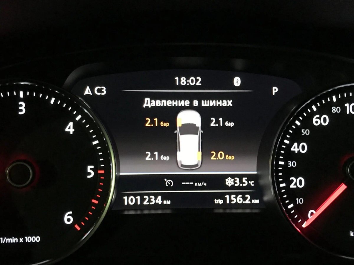 Давление в шинах VW Touareg NF