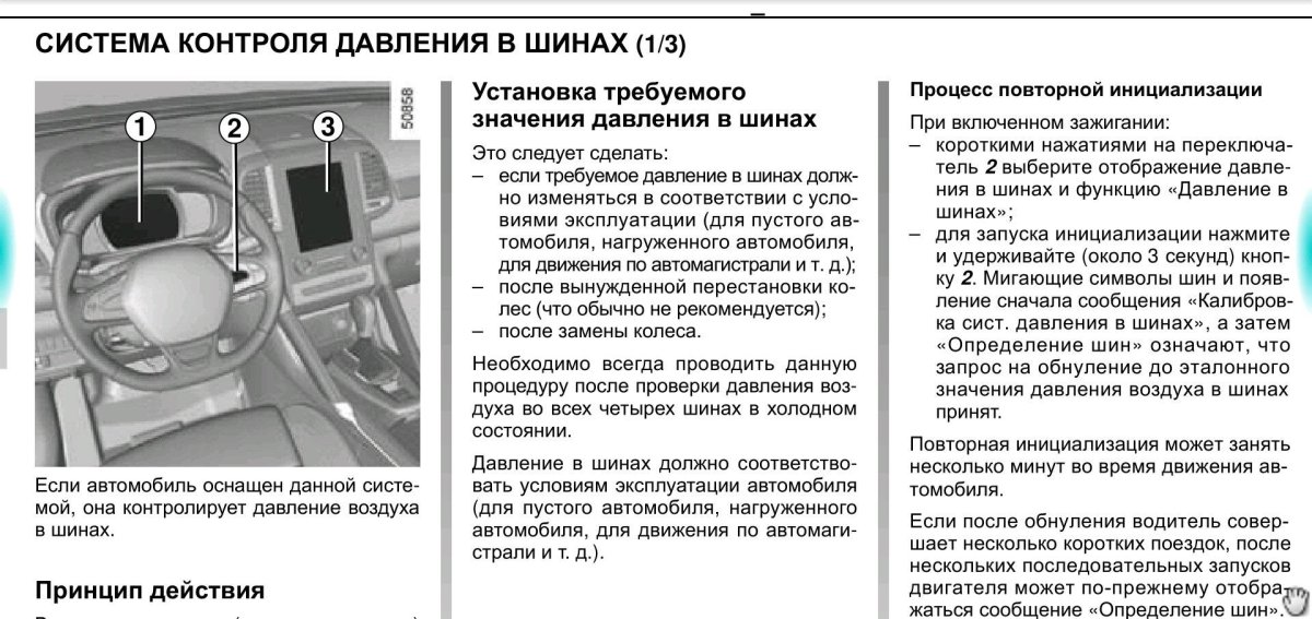 Схема установки датчиков давления колеса