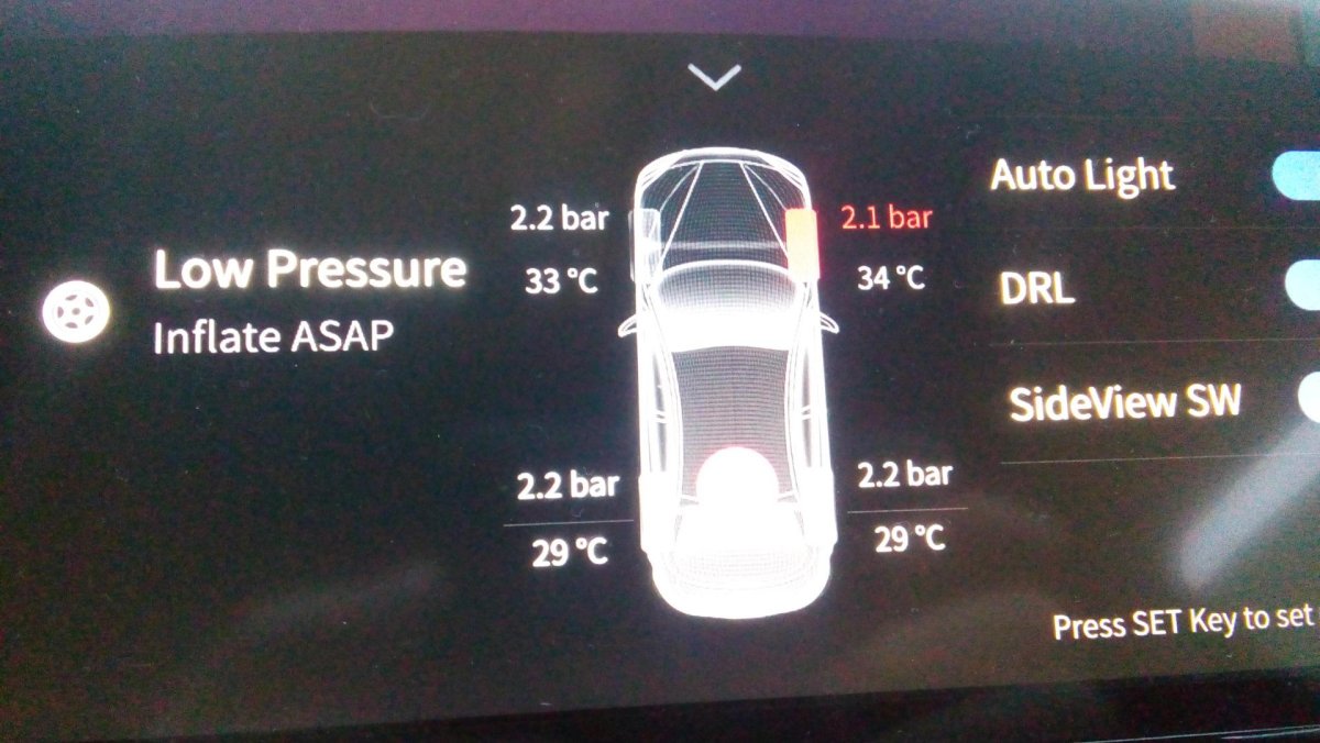 Давление в шинах Chery Tiggo