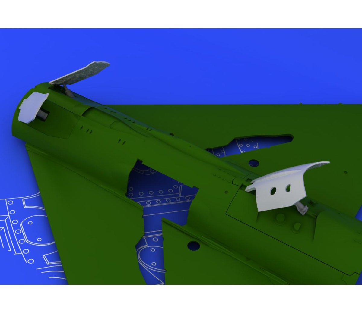 Тормозные щитки самолета