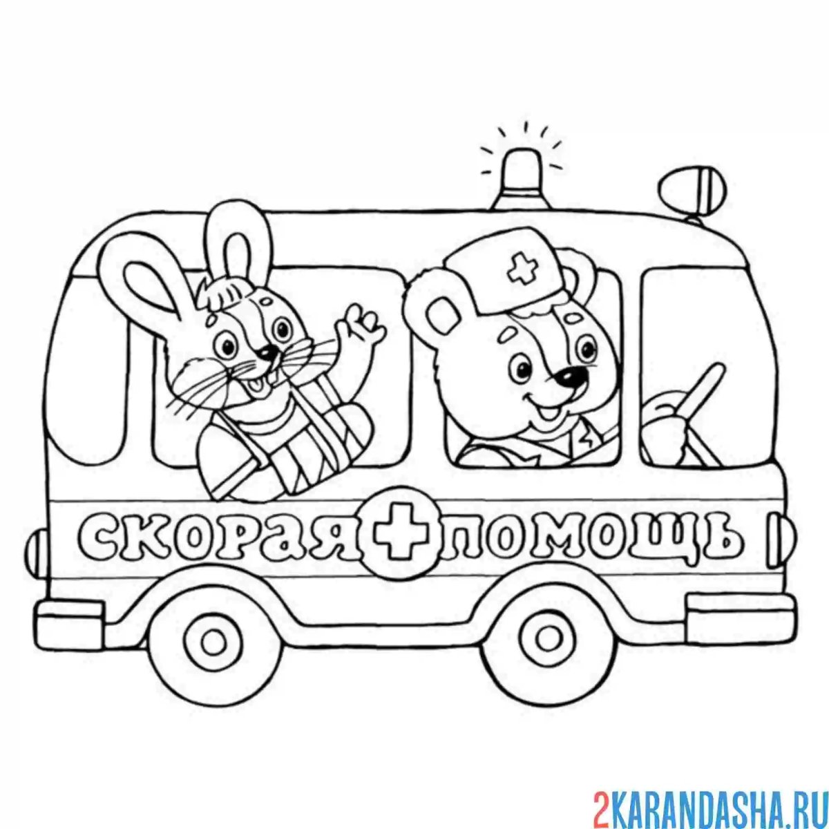 Скорая раскраска для детей