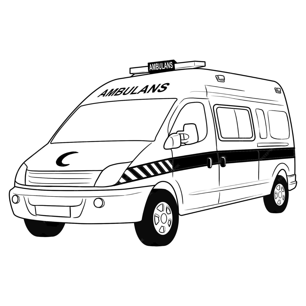 Раскраска скорая