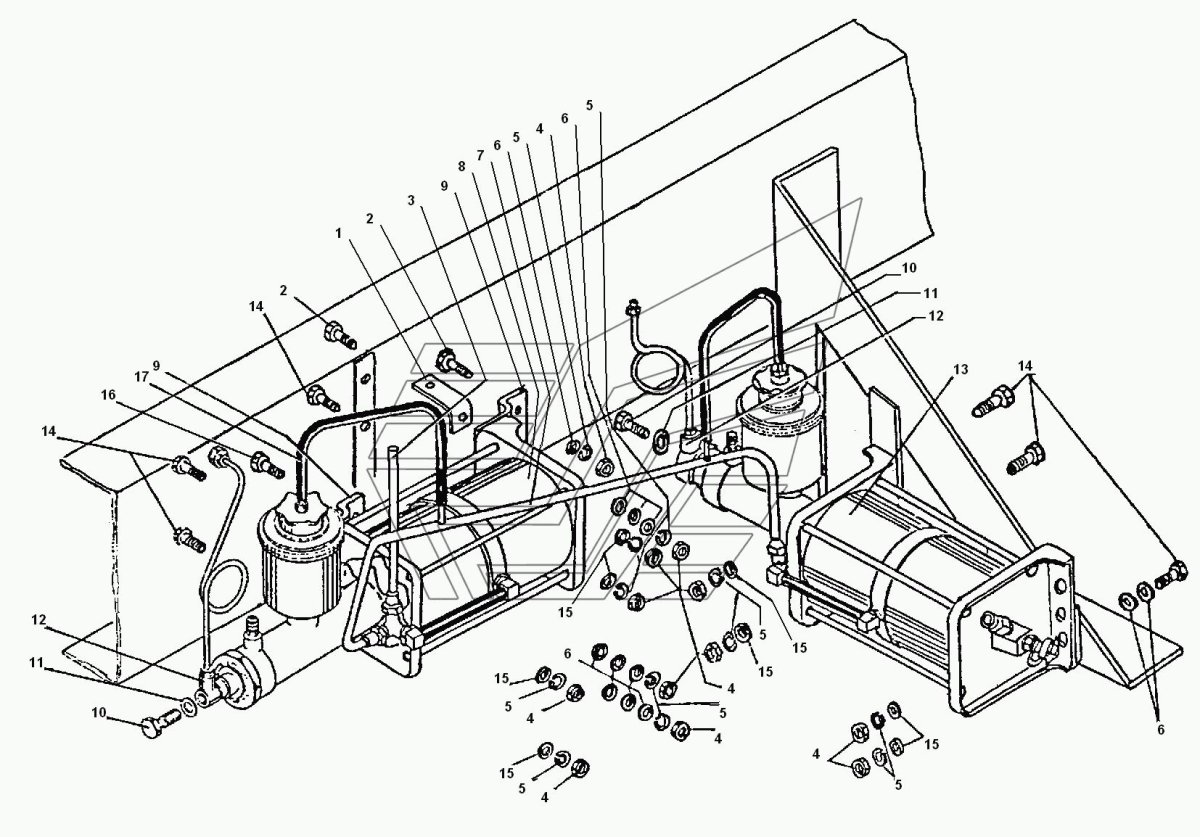 Тормозная пневмосистема Урал 4320