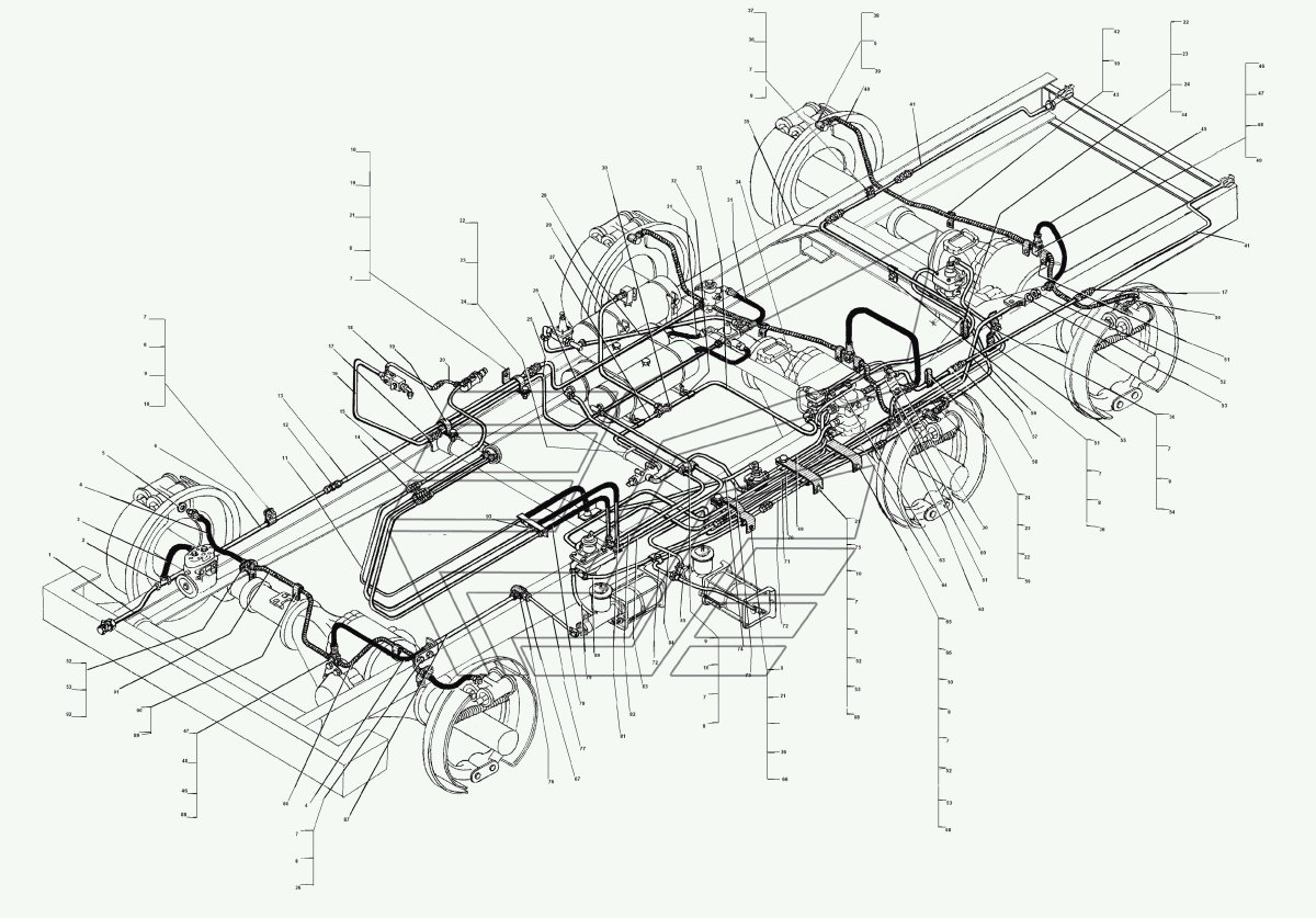 Воздушная система Урал 43203
