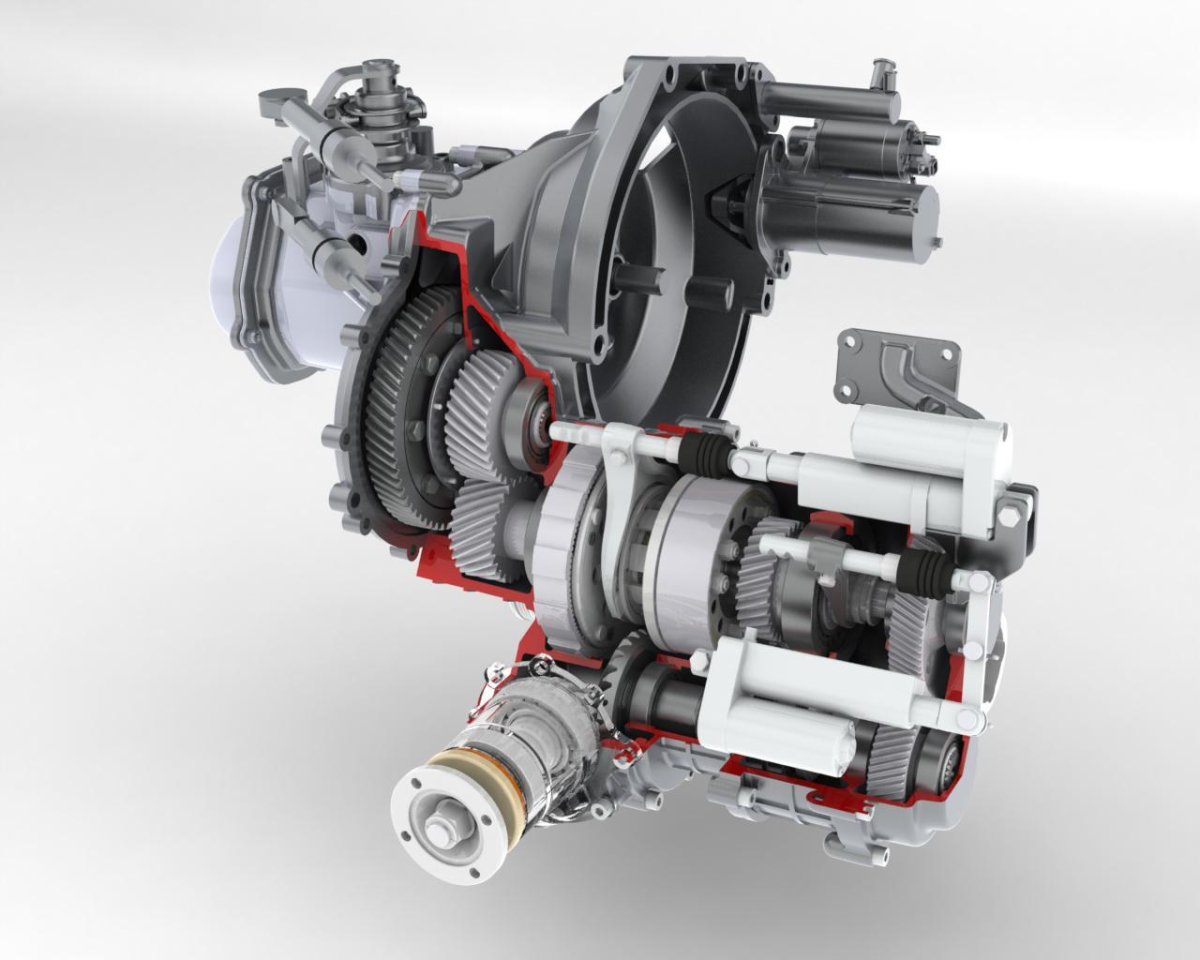 Раздаточная коробка с межосевым дифференциалом