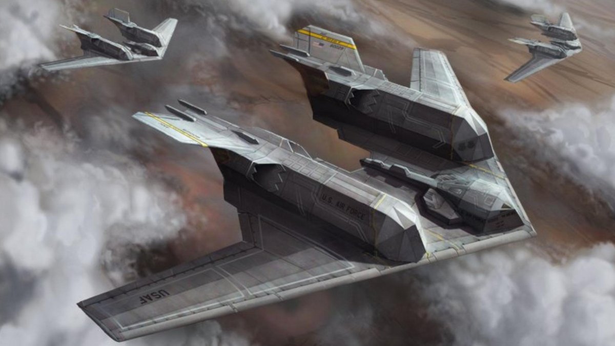 Стелс бомбардировщик концепт