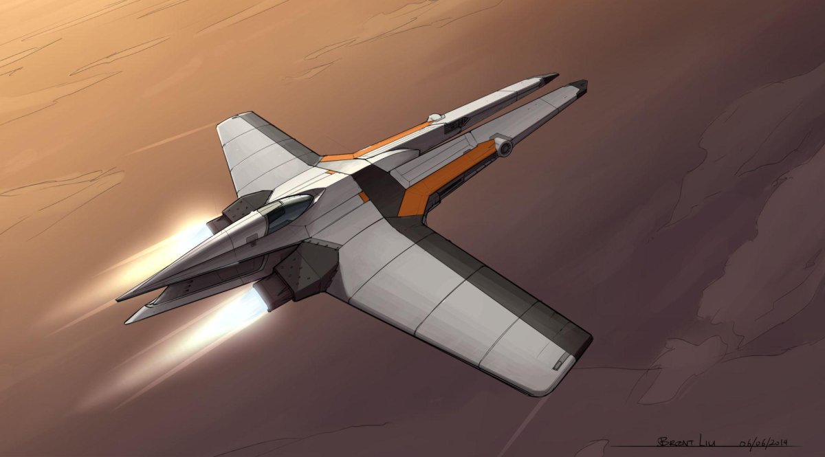 Истребитель Sci-Fi Art