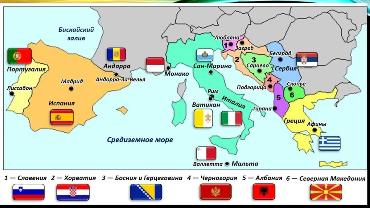 Страны Южной Европы