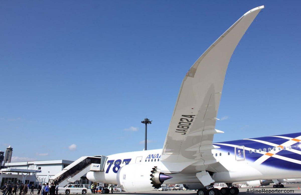 Боинг 787 Дримлайнер крыло