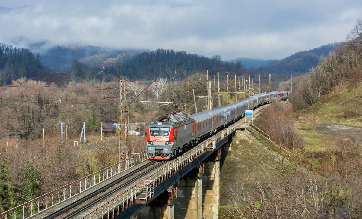 Железная дорога до Адлера