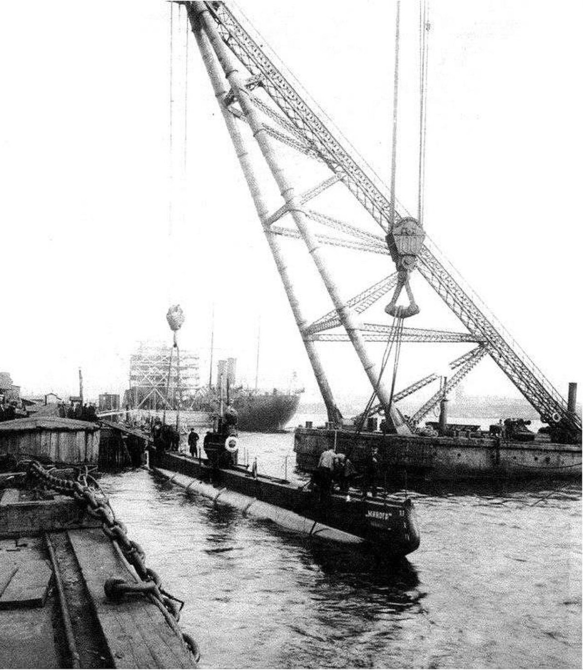 Подводная лодка минога 1908