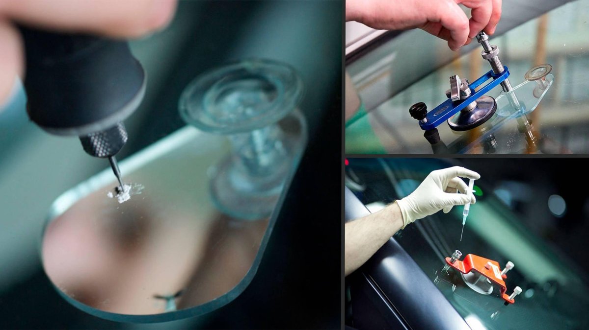 Запайка лобового стекла