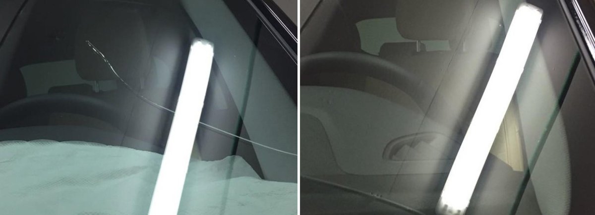 Скол на лобовом стекле