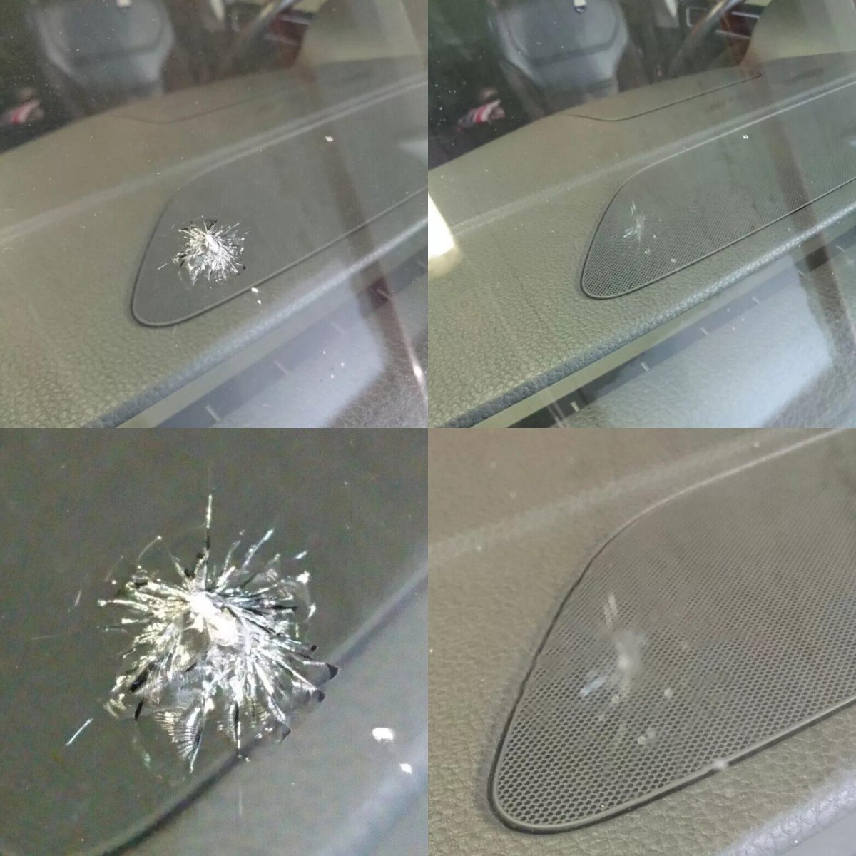 Скол на лобовом стекле