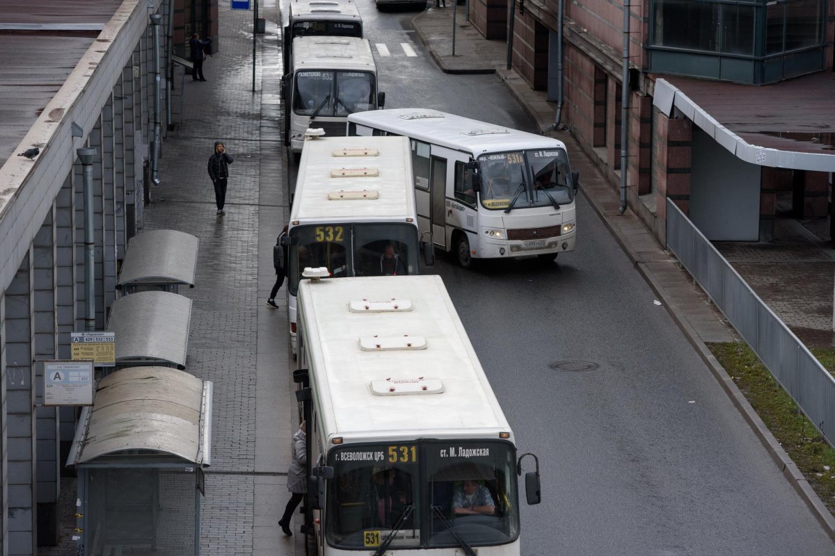 Питерский автобус из Молоково в Питер внутри