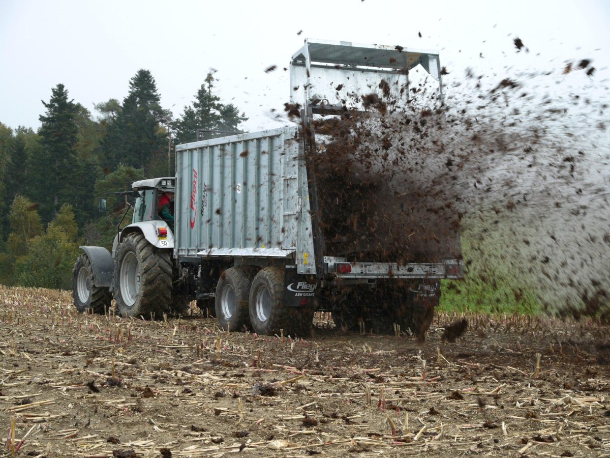 Разбрасыватель органических удобрений Fliegl