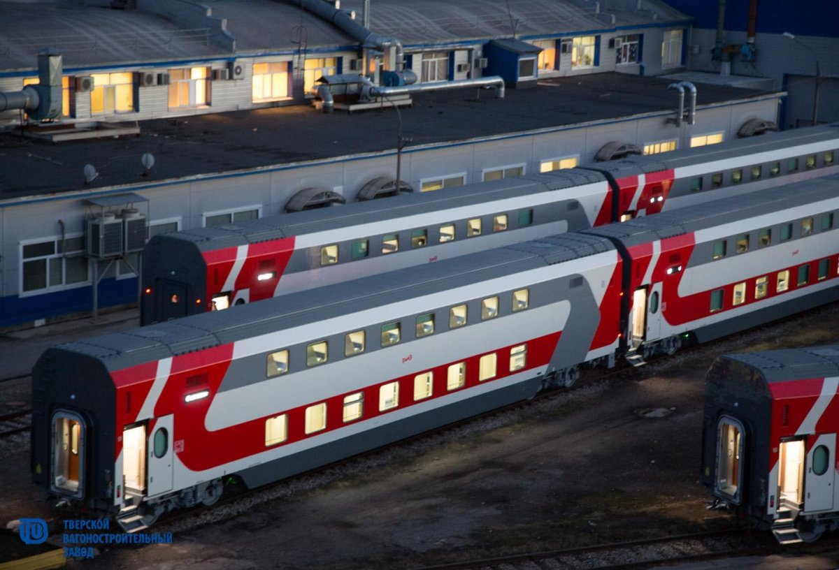 Двухэтажные вагоны РЖД ТВЗ