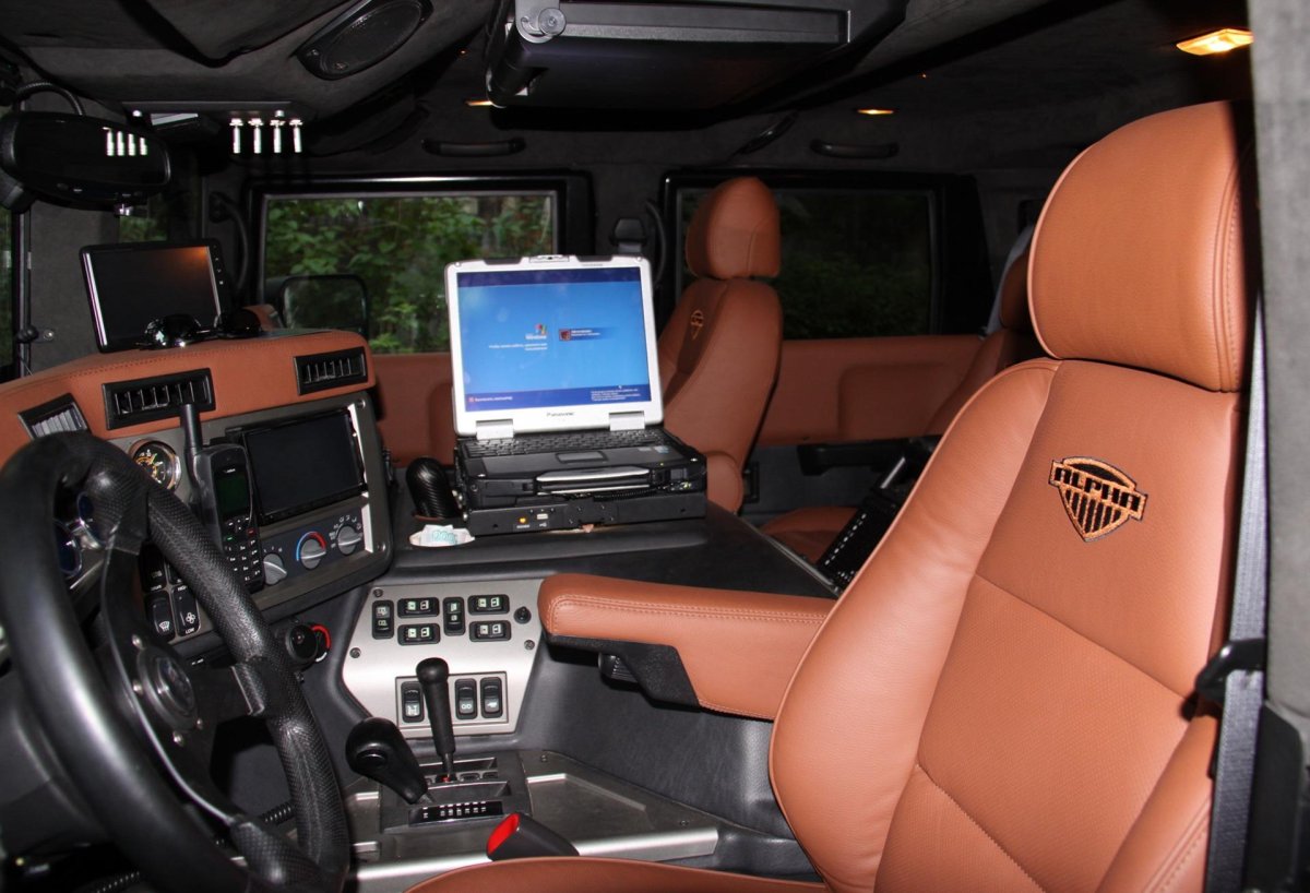 Hummer h1 военный салон