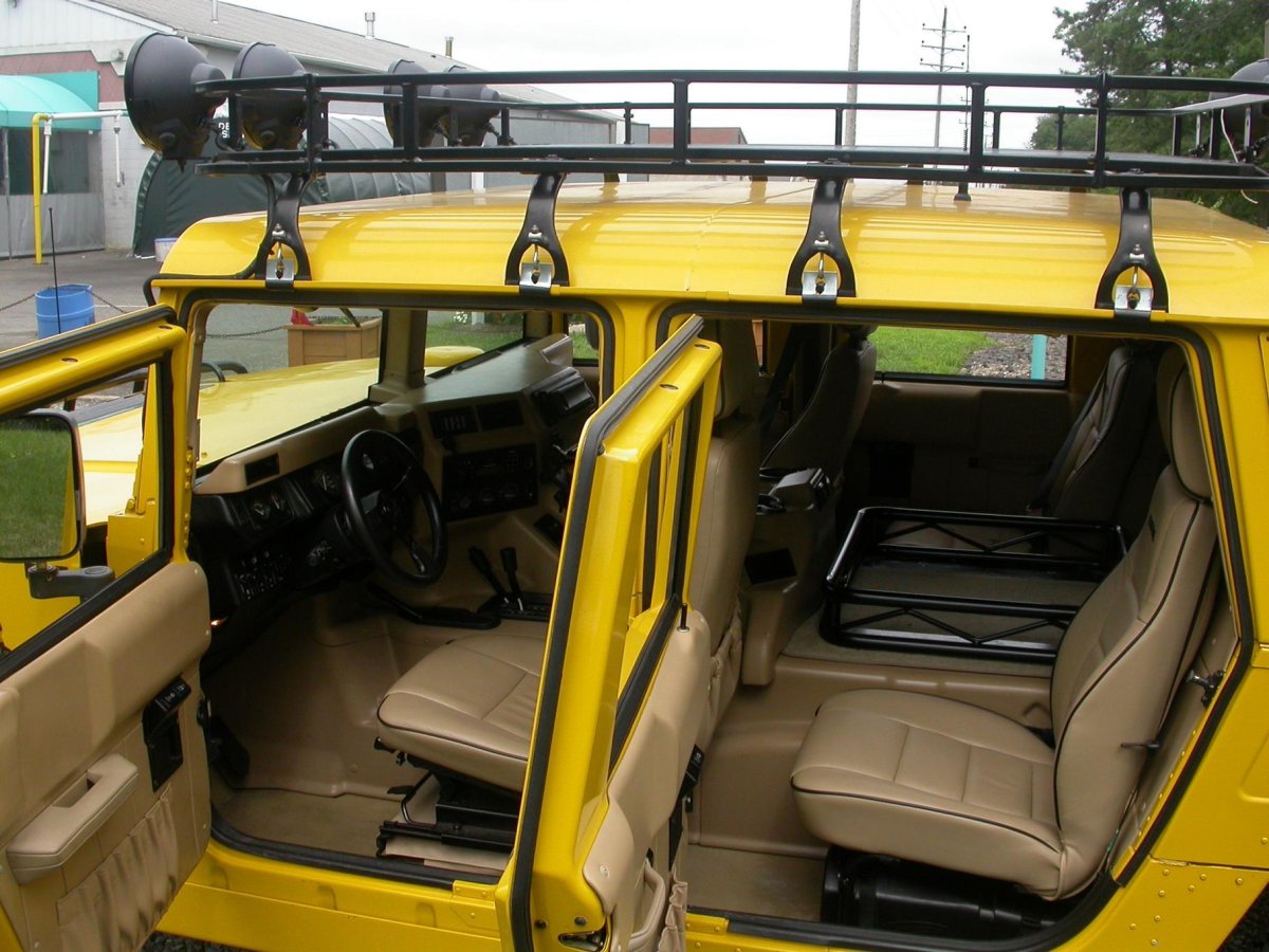 Hummer h1 военный салон