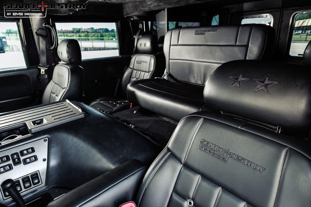 Hummer h1 военный салон