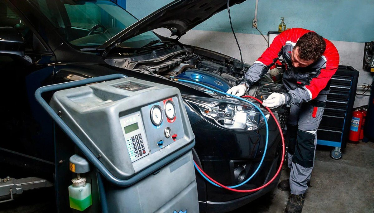 Пежо 206 в кондиционере и заправочные штуцеры