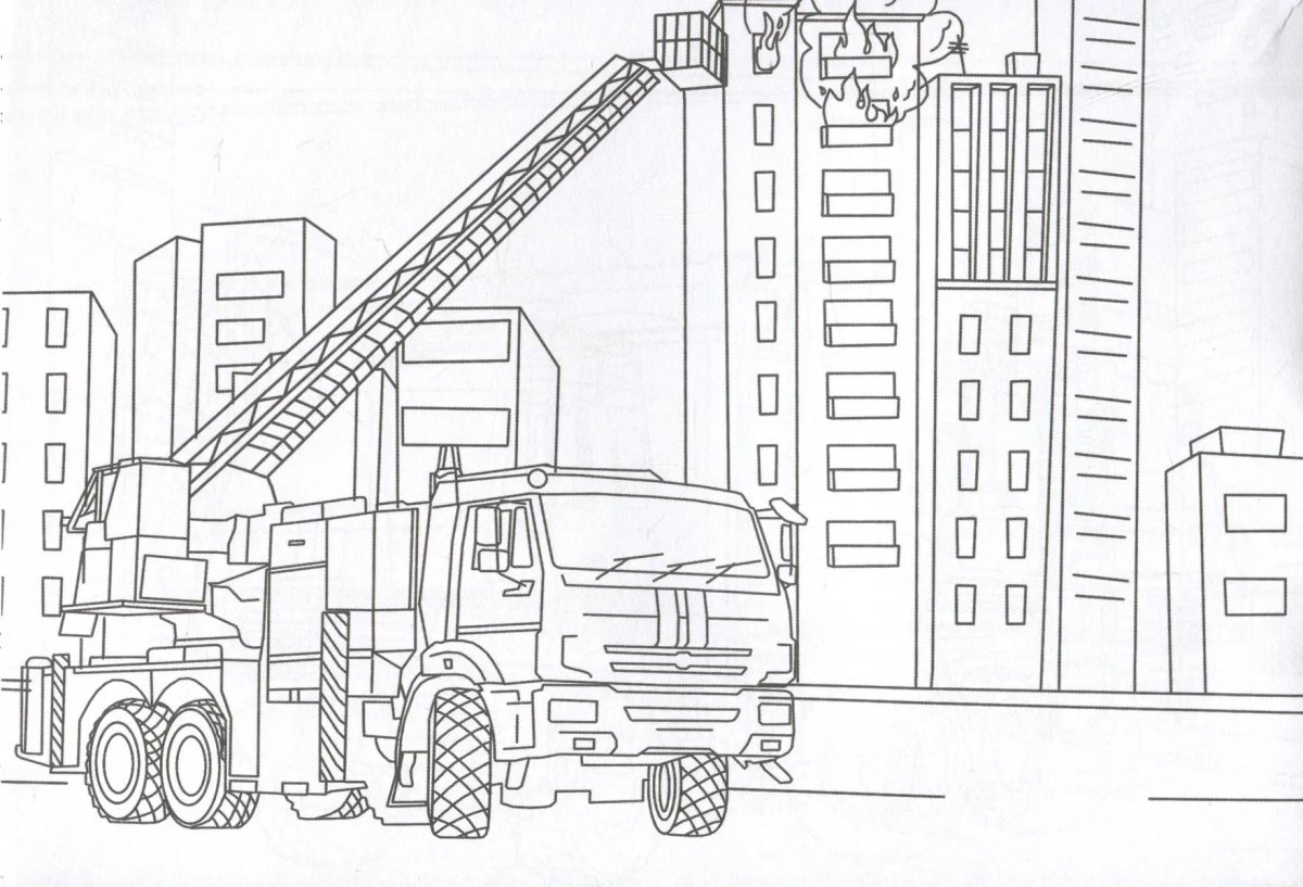 Раскраска строительная техника