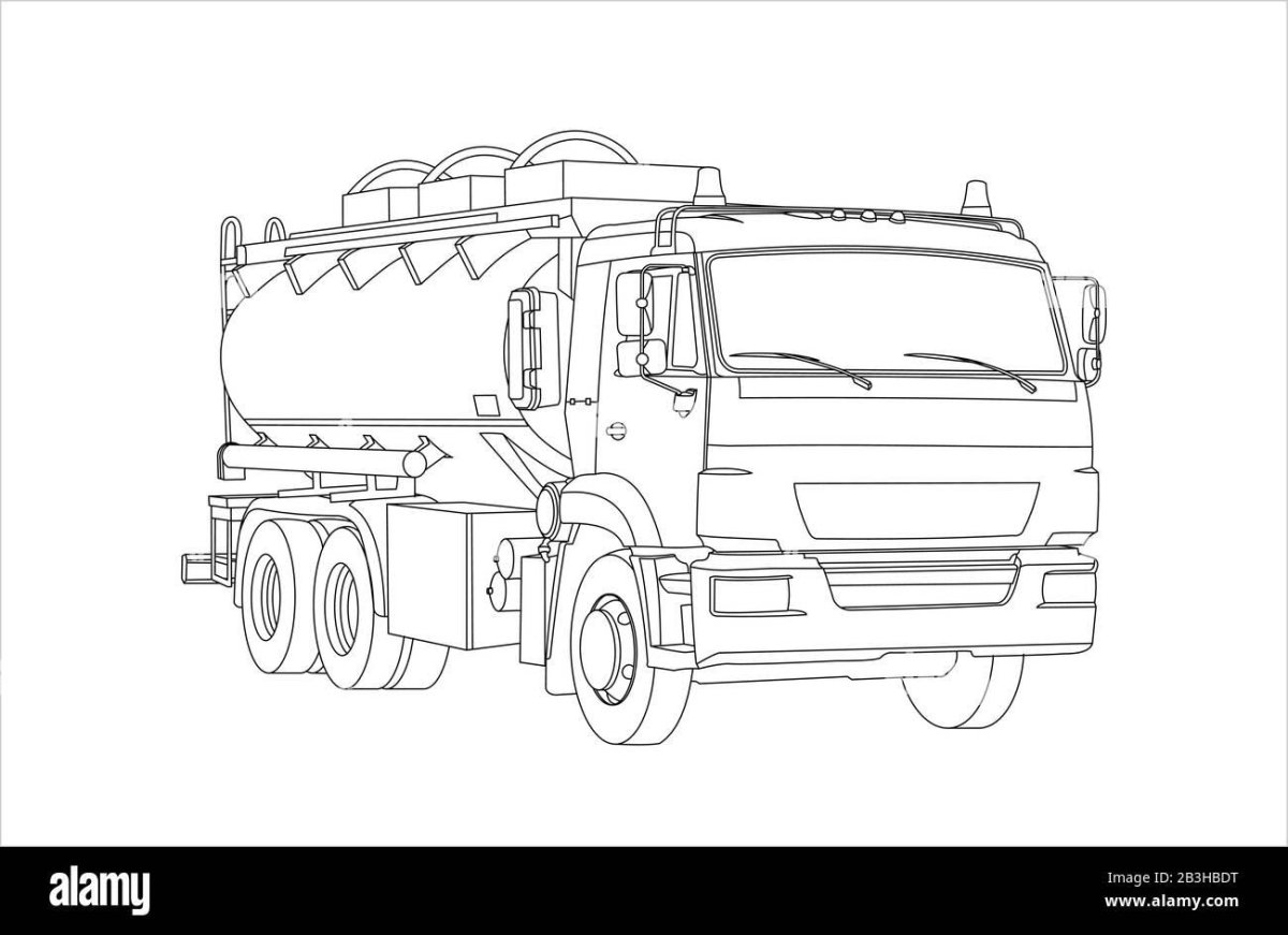 Раскраска "Грузовики"