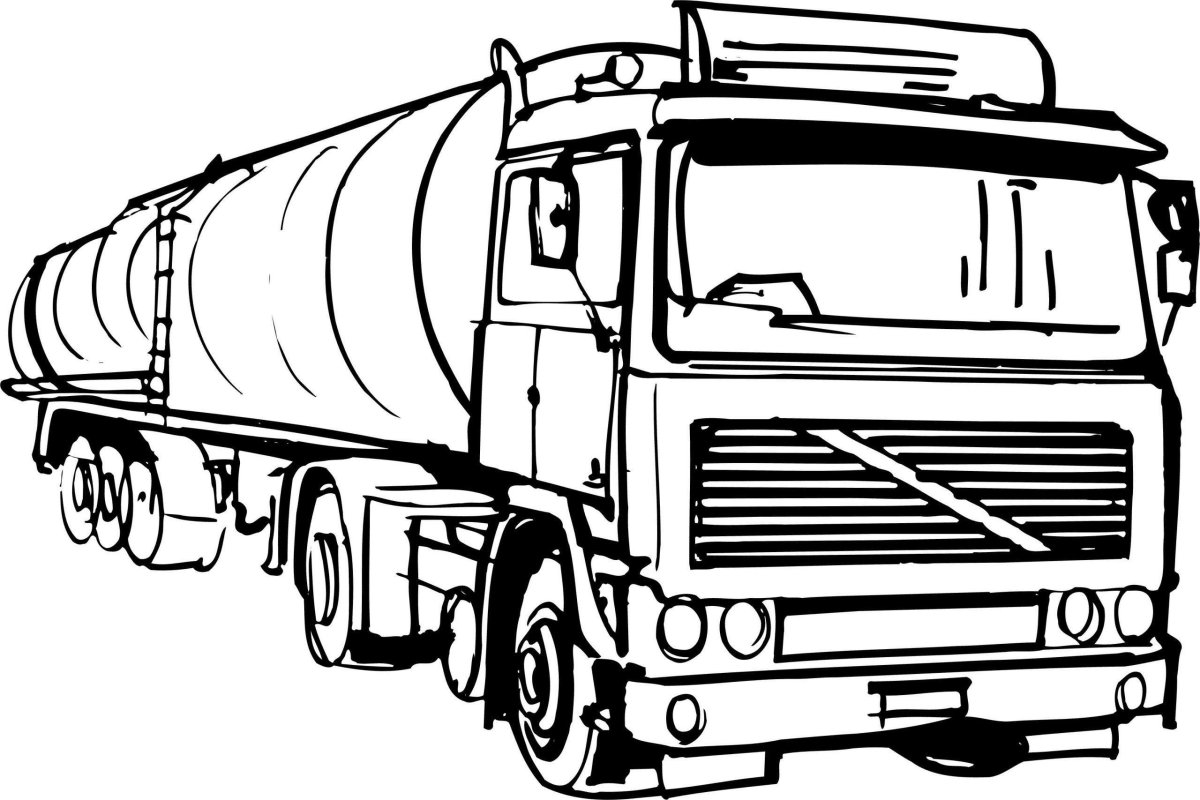 КАМАЗ 5490 раскраска