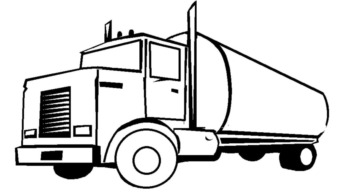 Раскраски грузовые машины