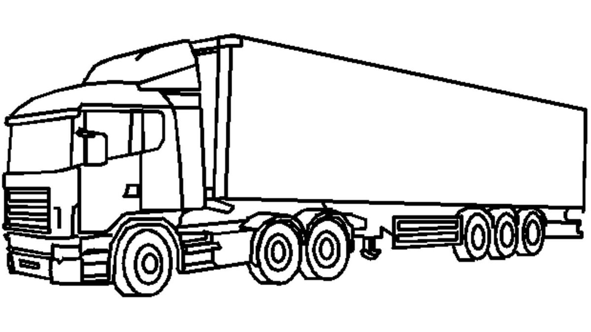 Раскраски грузовые машины
