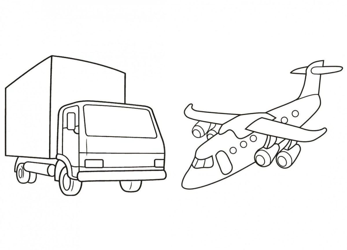 Раскраска машинка для детей 2-3 лет