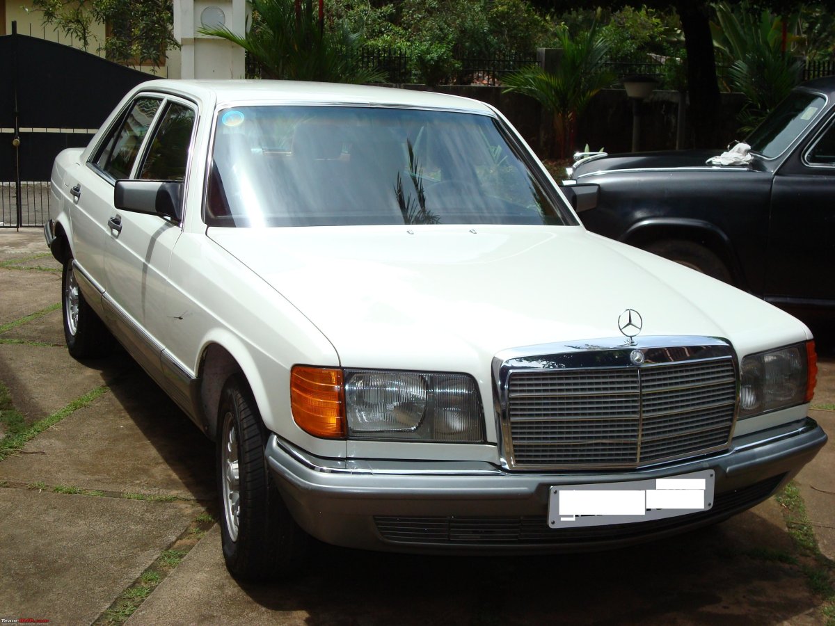 Белый Мерседес w126