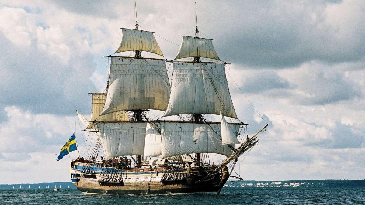 Корабль Шведов Фрегат Элефант