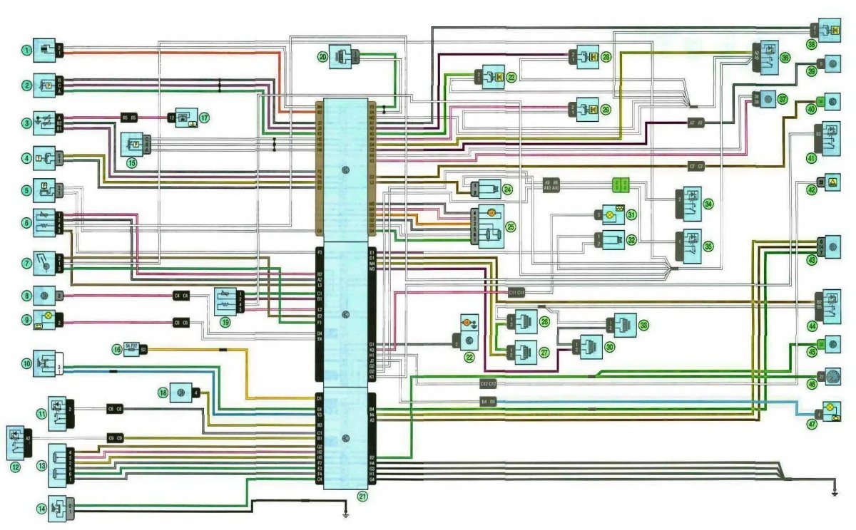 Схема электрооборудования Рено Дастер 2019
