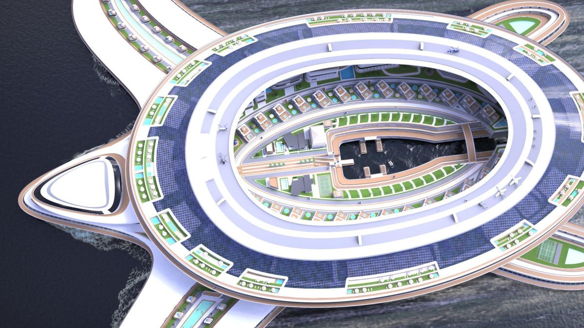 Пангеос плавучий город