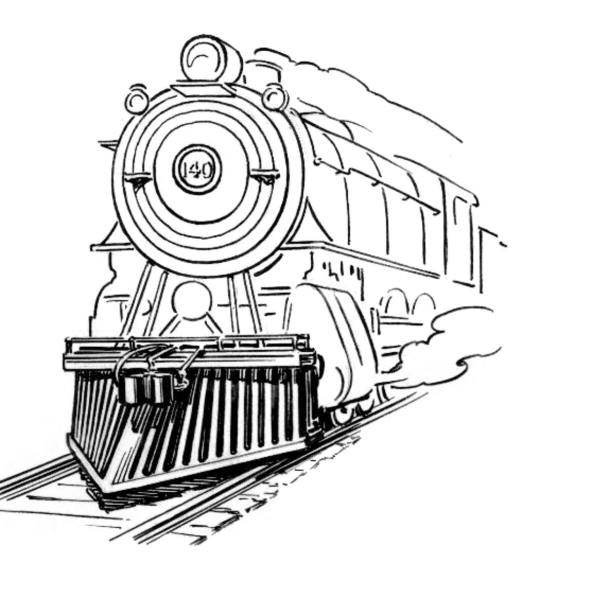 Паровоз эскиз