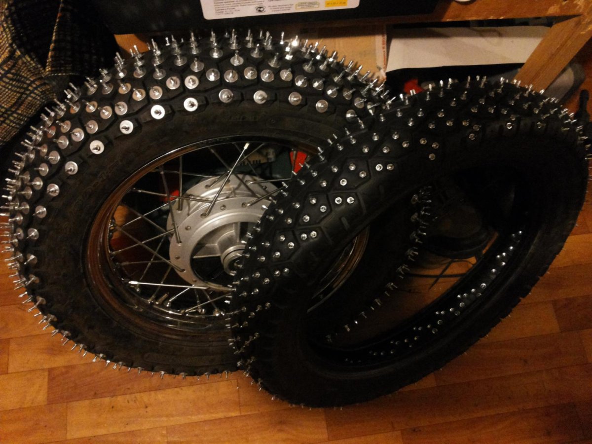 Ирбис ТТР 250 зашиповать резину